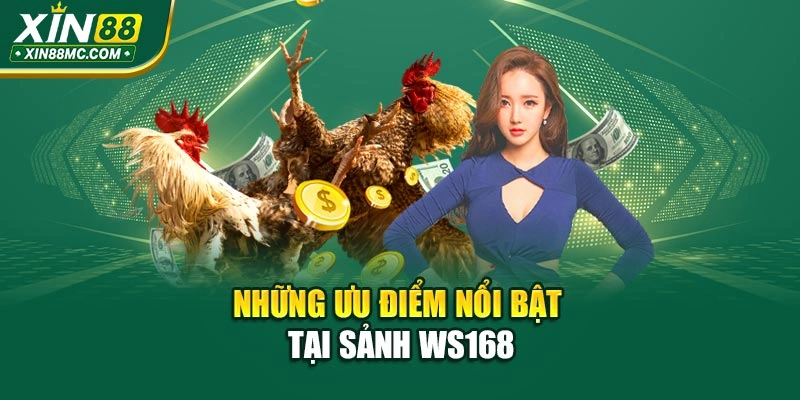 Những ưu điểm nổi bật tại sảnh WS168